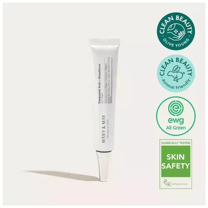 Produktbild Mary&May Tranexamsäure + Glutathion (Augenpflege Crème, 30 ml, Tag)