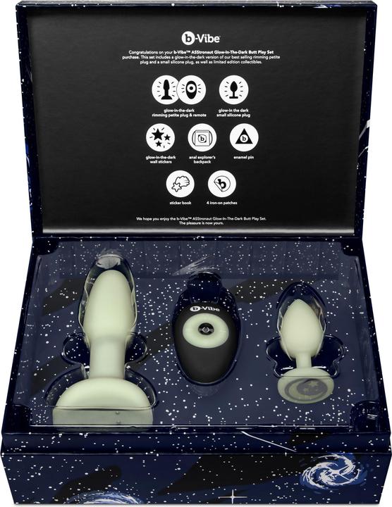 Produktbild Earthly Body B-Vibe - ASStronaut Glow-in-the-Dark Butt Play Set
