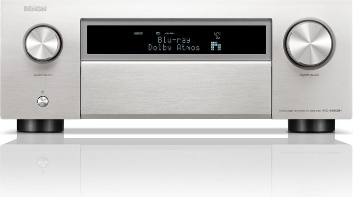Actual product image Denon AVC X6800H 11.4-channel amplifier with 8K video and 3D audio *silver* (11.1.4 Channel)