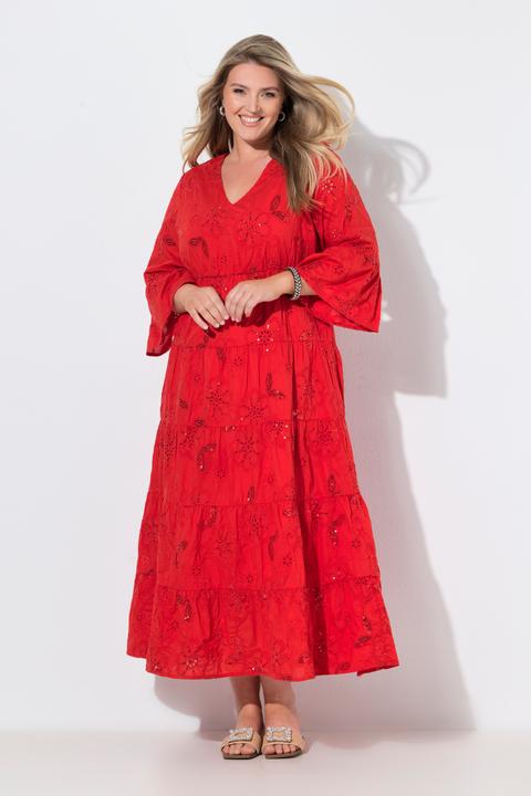 Produktbild Miamoda Maxikleid, A-Linie, Boho-Style, 3/4-Ärmel (46)