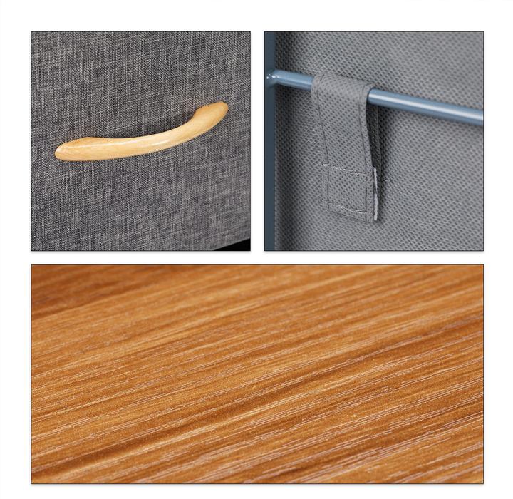 Actual product image Relaxdays Chest of Drawers of Casters (58 x 30 x 74.5 cm)