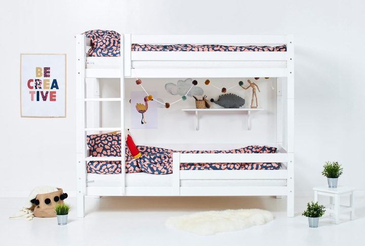 Immagine prodotto Hoppekids Letto a castello a soppalco di lusso ECO con protezione anticaduta e scala dritta (90 x 200 cm)