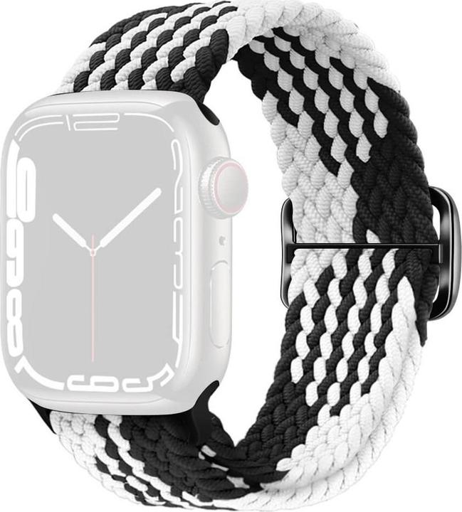 Immagine prodotto Cover-Discount Apple Watch 44/45/46/49 mm - Cinturino di ricambio in tessuto di nylon intrecciato (Nylon)