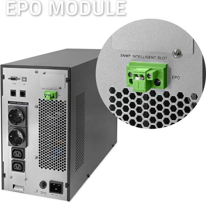 Immagine prodotto Qoltec ZASILACZ AWARYJNY UPS 3KVA | 3000W | FATTORE DI POTENZA 1.0 | LCD | EPO | USB | ON-LINE (3000 VA, 3000 W, Doppio convertitore online UPS)