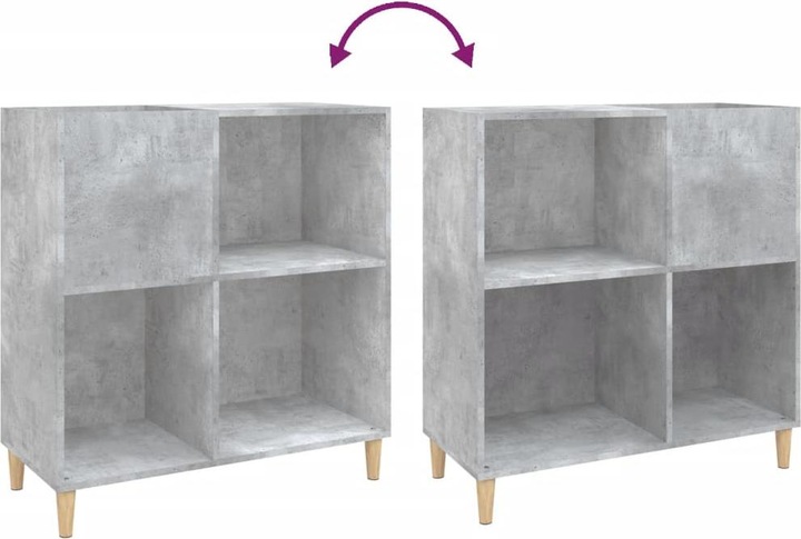 Produktbild VidaXL Plattenschrank Betongrau 84,5x38x89 cm Holzwerkstoff