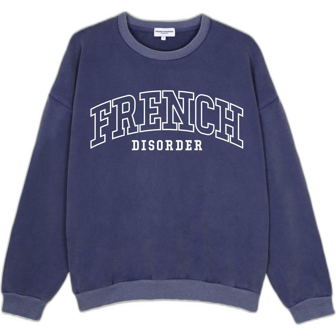 French Disorder, Herren, Pullover, weathirt french diorder brady, Blau, (S)