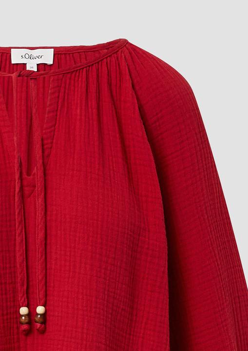 Immagine prodotto s.Oliver Bluse Musselin-Bluse mit Raglanärmeln und Raffung (32)