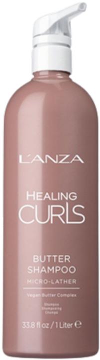 L'Anza Healing Curls Butter Shampoo for Curly Hair 33.8 Fl Oz (Liquid shampoo, 1000 ml)