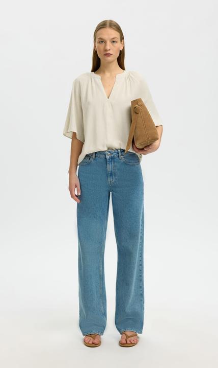 Produktbild Selected Viskosemix Oberteil mit V-Ausschnitt (42)