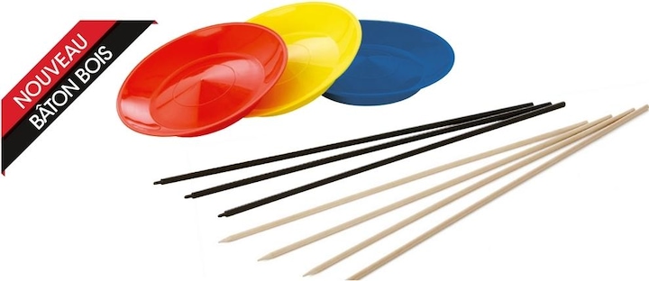 Produktbild Hasbro Jonglierteller + Holzstab Tremblay
