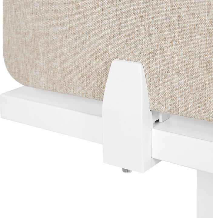 Produktbild Beliani Schreibtischtrennwand beige 130 x 40 cm WALLY