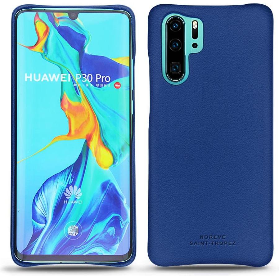 Noreve Lederschutzhülle (Huawei P30 Pro), Smartphone Hülle, Blau