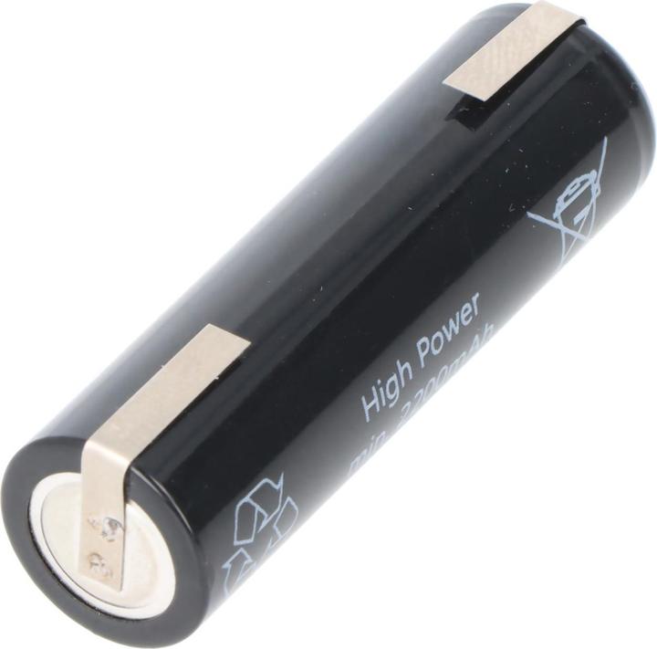 Produktbild AccuCell Akku HHR2200 Mignon AA Zelle mit Lötfahne in U-Form (1 Stk., AA, 2200 mAh)