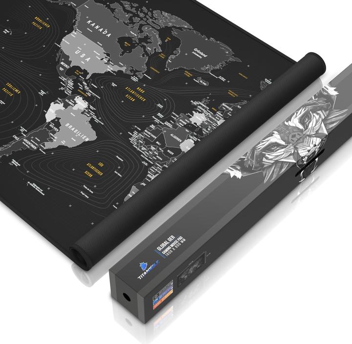Immagine prodotto Titanwolf Tappetino per mouse da gioco, tappetino per mouse da gioco 1600 x 600 mm XXXL speed, tappetino per (XXL)