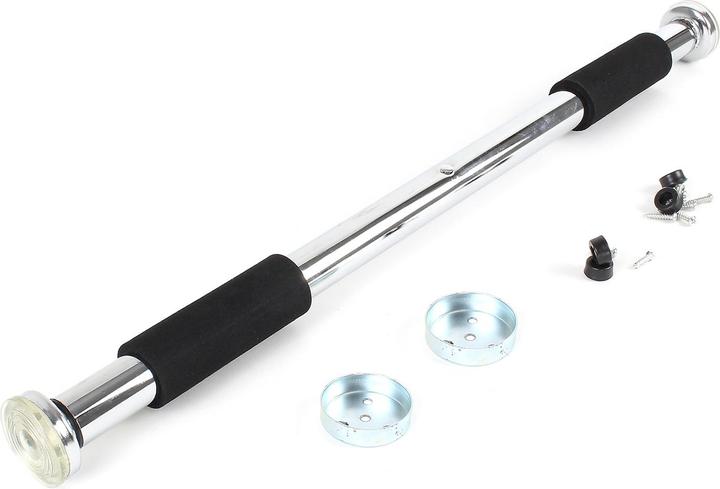 Luxtri Pull Up Bar for Doorways 62-85cm Clamp Rod of Chromed Steel w/Non-slip Handles & 160kg Load