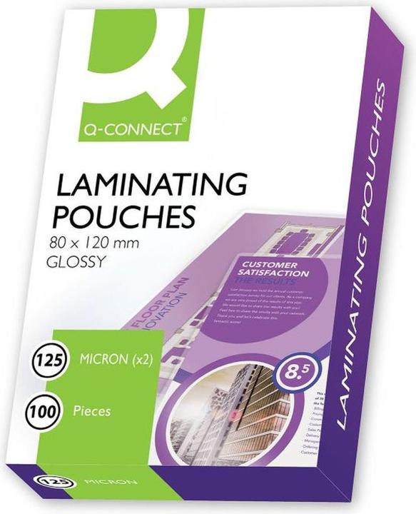 Q-Connect Foil Pockets for Laminators A7 (A7, 100 Piece, 2000 µm)