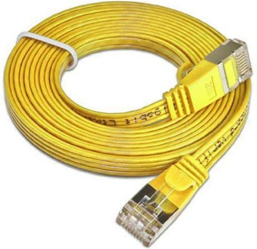 Actual product image SLIM Slimpatch cable Cat 6, STP, 15 m, Yellow (U/FTP, CAT6, 15 m)
