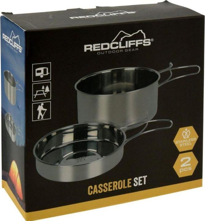 Actual product image Redcliffs Stainless steel saucepan set of 2