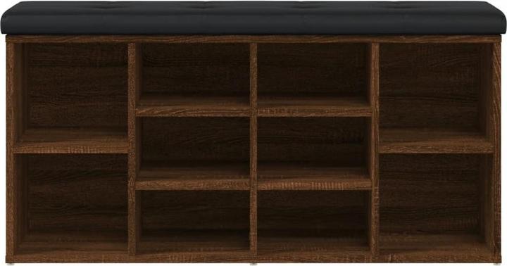 Actual product image VidaXL Brown oak-look shoe bench 102x32x50 cm (32 cm)