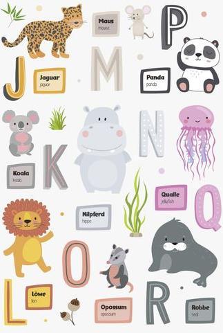 Produktbild Heyda Bastelset Fensterbilder Tiere/Alphabet