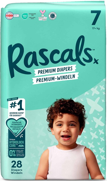 Actual product image Rascals Premium (Size 7, Pack, 28 Piece)