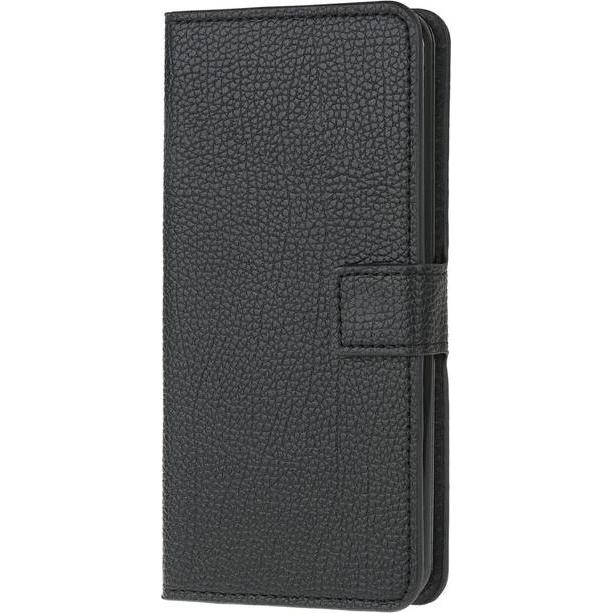 Thumbnail - MU Classic Litchi Leder Bookcover II Series (Motorola Moto G30, Motorola Moto G10), Smartphone Hülle, Schwarz