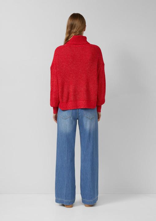 Produktbild s.Oliver Strickpullover Oversize-Strickpullover mit weiten Ärmeln und Rollkragen (34)