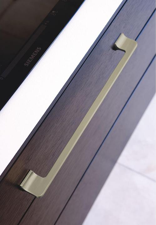 Actual product image Furnipart Key furniture handle Barrel drawer handle 190 mm cast zinc stainless steel effect