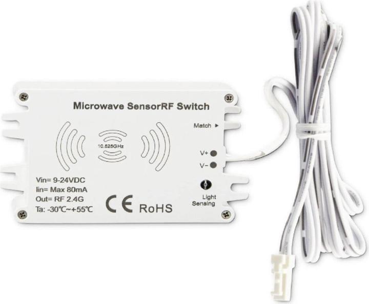 Isoled Sys-Pro Funk HF-Bewegungsmelder MiniAMP, 9-24V