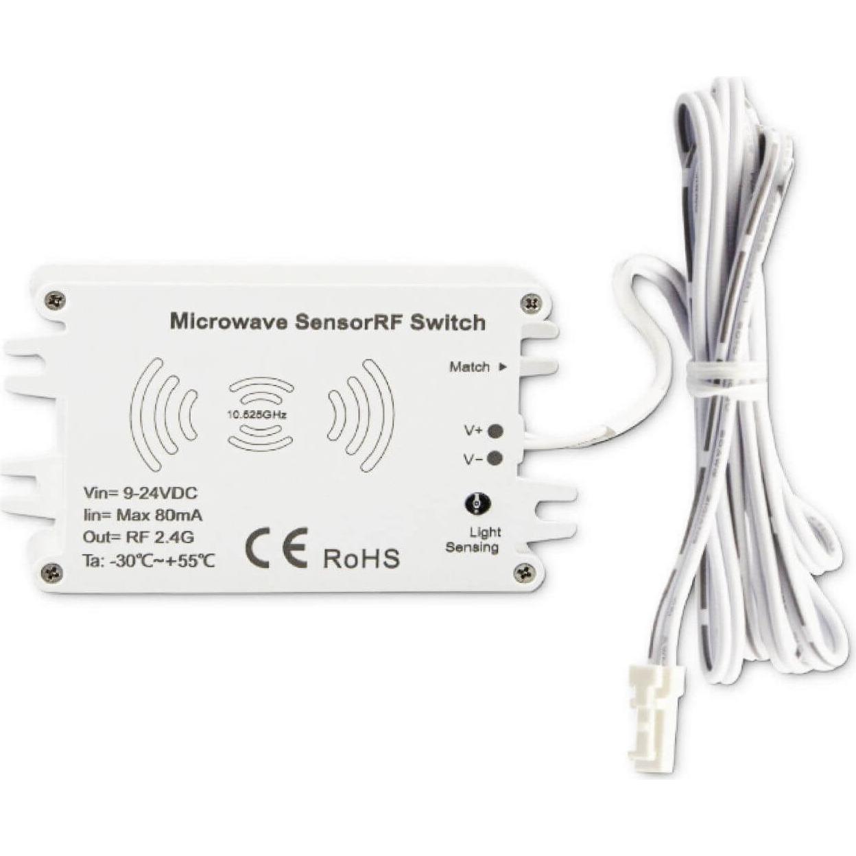 Isoled, Bewegungsmelder, Sys-Pro Funk HF-Bewegungsmelder MiniAMP, 9-24V