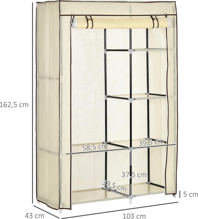 Produktbild Homcom Stoffschrank (103 x 43 x 162.5 cm)