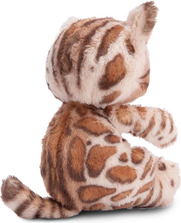Produktbild NICI Kuscheltier Sleeping Pets Bengal Katze im hellgrünen Körbchen GREEN (12 cm)