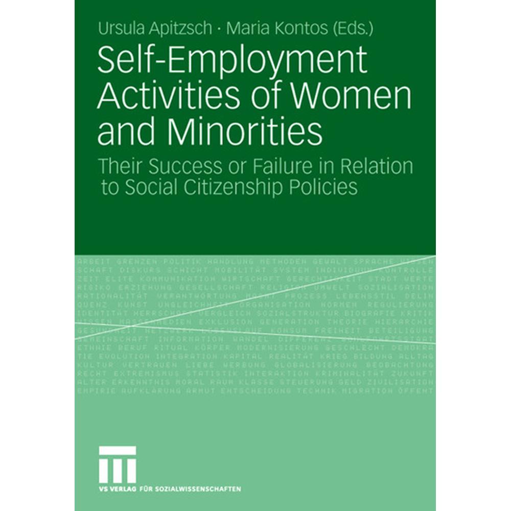 Self-Employment Activities of Women and Minorities, Fachbücher von Maria Kontos, Ursula Apitzsch