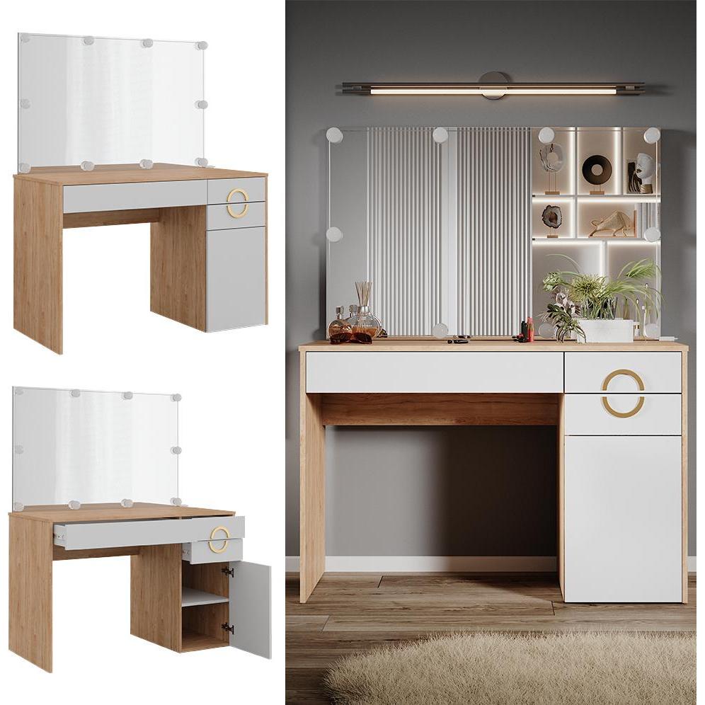 Thumbnail - Vicco, Schminktisch, Adela mit Beleuchtung