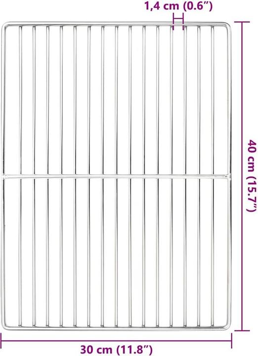Produktbild vidaXL Hitzebeständiger Rost