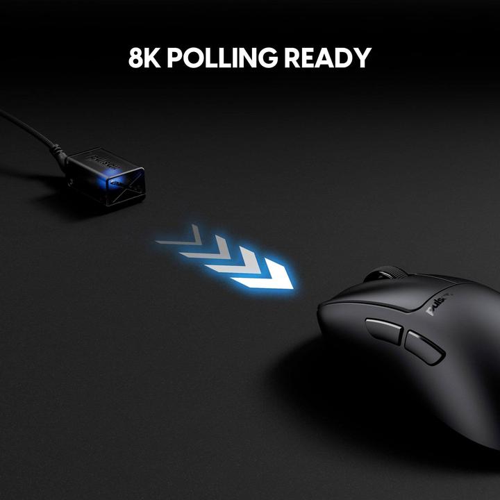 Produktbild Pulsar Xlite CRAZYLIGHT Mini Wireless (Jet Black) - Gaming Mus - Optisk - 5 knapper - Sort (Kabelgebunden, Kabellos)