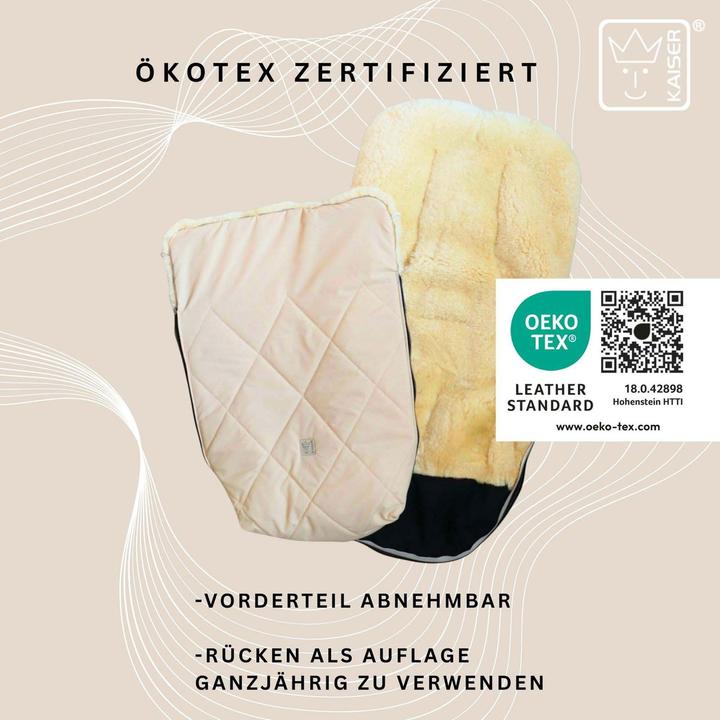 Actual product image Kaiser Baby Kaiser Lammfell Fusssack Coosy, cream