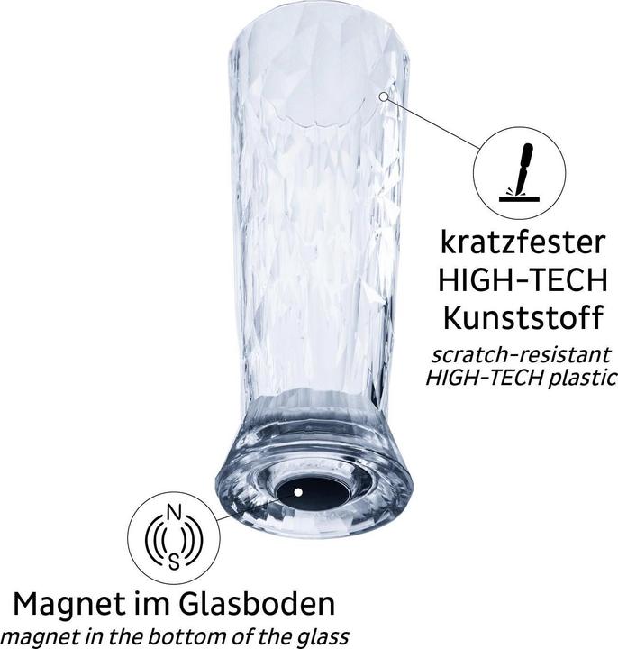 Immagine prodotto Silwy Bicchieri di plastica magnetici Birra (0.50 l, 6 x)