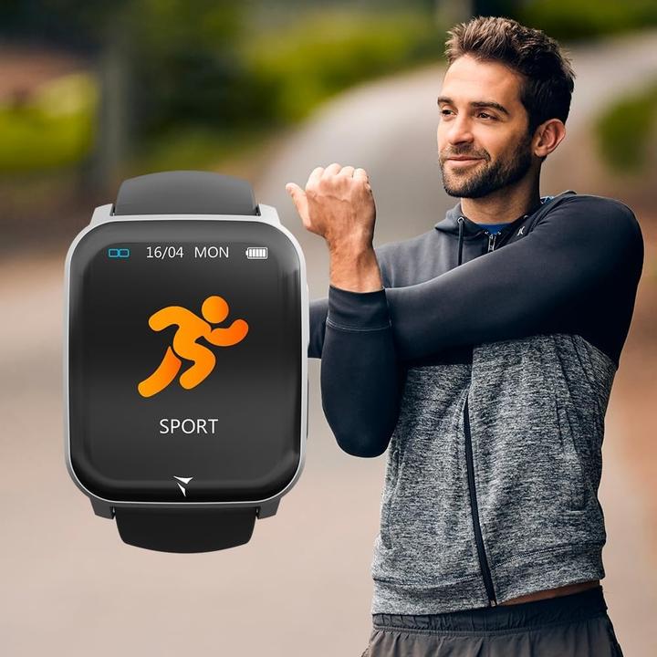 Produktbild Techmade Smartwatch mit EKG, Herzfrequenz-, Sauerstoff- und Schlafüberwachung, Sportfunktionen
