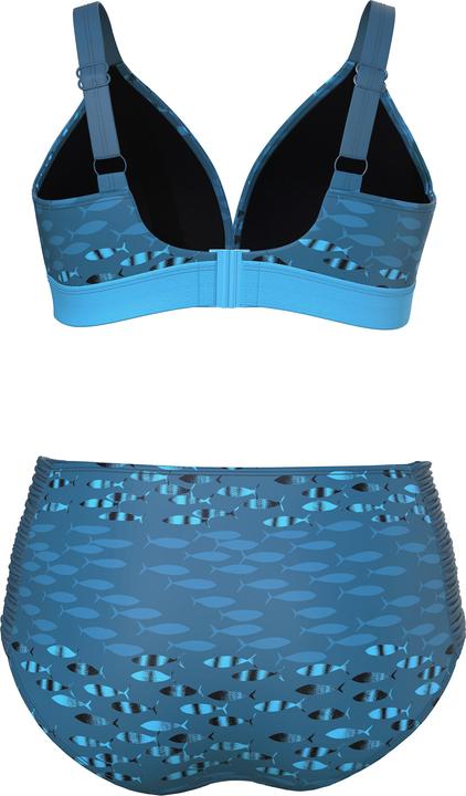 Produktbild Ulla Popken Bikini, Fische, ohne Softcups, Träger verstellbar (48)