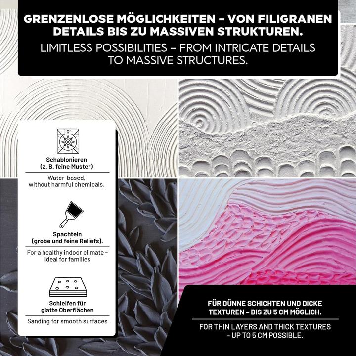 Actual product image LM Kreativ Strukturpaste fein für Acrylmalerei