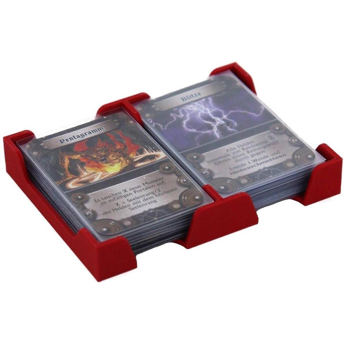 Feldherr Kartenhalter für Spielkarten in Mini European Board Game Size - 84 Karten - 2 Fächer (Materiale sintetico)