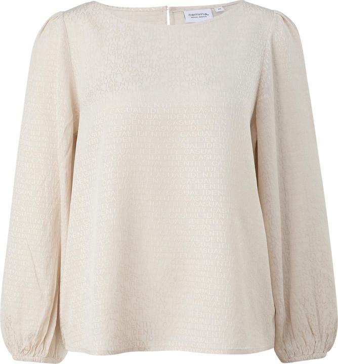 Image du produit Comma Bluse Jacquard-Bluse aus Viskose (44)