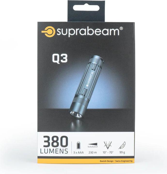 Immagine prodotto Suprabeam Torcia alcalina Q3 - 380 Lm (8.50 cm, 380 lm)