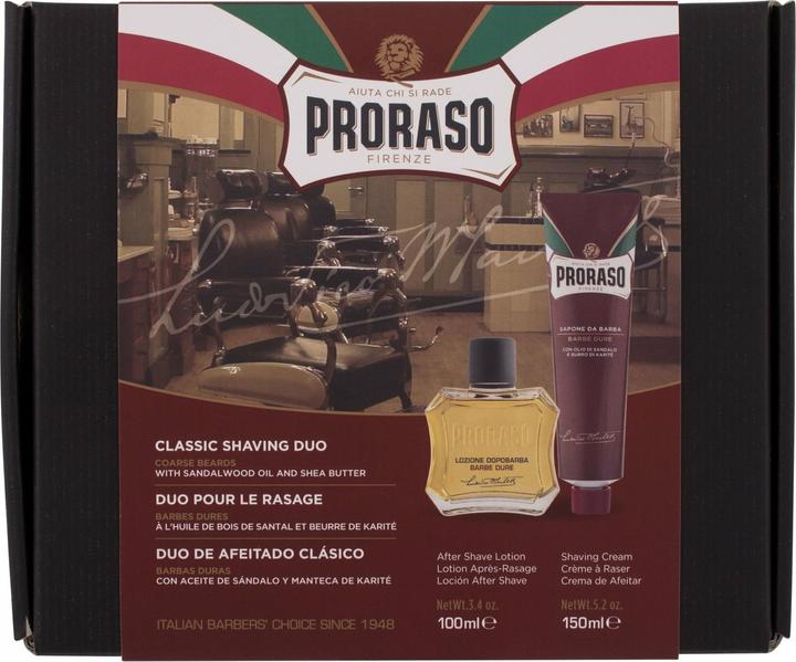 Immagine prodotto Proraso Duo da barba classico rosso (Lozione dopobarba, 100 ml)