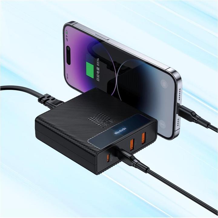 Produktbild Mcdodo GaN 100W charging station CH-1802, 2x USB-C, 2x USB-A (black) (100 W, 1 Port)