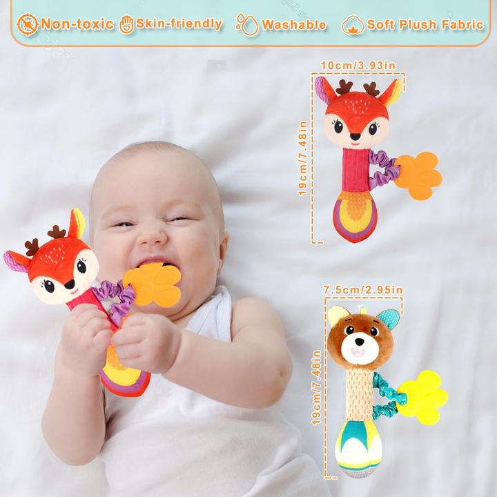 Produktbild Activity Board Packung mit 2 Babyrasseln, Greifling Baby