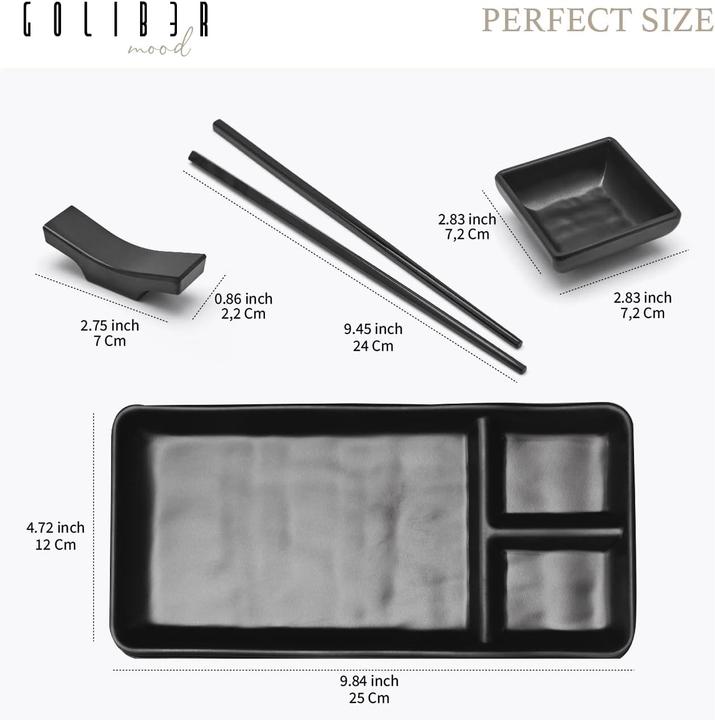Produktbild Goliber Japanisches Sushi Geschirr Set (16 Stk.)