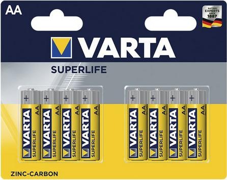 Immagine prodotto Varta SUPERLIFE AA Batteria monouso Stilo AA Zinco-Carbonio (8 pz., AA)