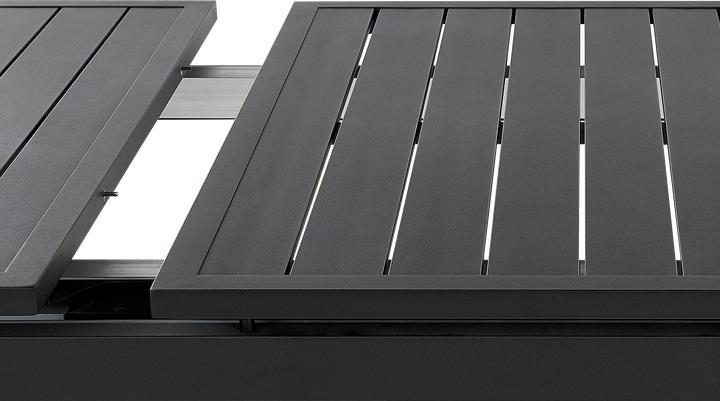 Produktbild Beliani Gartentisch Aluminium schwarz 180 / 240 x 90 cm ausziehbar VALCANETTO (90 cm)